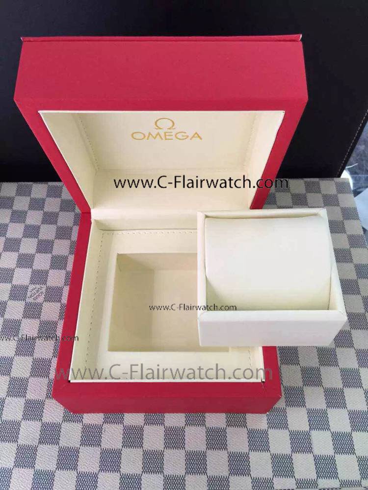 Low Price Omega Red Leather Watch Box Perfect Gift